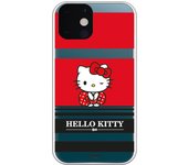 Funda original compatible con iPhone 13 - Hello Kitty Franjas Rojas y Negras