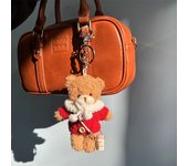 Cute Small Bear Keychains High Quaity Plush Bear Doll Keychain For Bag Pendant Kawaii Keychain With Teddy Bear Doll Accessories
