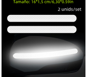 2pcs/set Car Reflective Safety Strip Stickers Car Rearview Mirror Reflective Sticker Reflective Warning Safety Tape