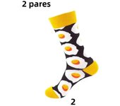 5 Pares De Calcetines Deportivos Casuales Para Hombres Y Mujeres Con Dibujos Divertidos Alta Calidad Talla Alta Otoño Invierno