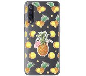 Tumundosmartphone Funda Gel Transparente para Xiaomi Mi 9 diseño Piña Dibujos