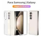 Transparent Phone Case For Samsung Galaxy Z Fold 6 / 5 / 4 / 3 / 2 Clear Hard PC Shell Cover Protective For zfold6 zfold5