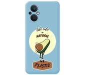 Funda Silicona Líquida Azul para Oppo Reno 8 Lite 5G diseño Culo Natural Dibujos