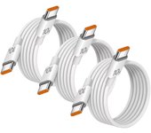 NNBILI 1-3Pcs Universal 120W 10A Fast Charger PD Dual Type C Quick Charging Cable Data Wire Cord For iPhone 15 16 HUAWEI