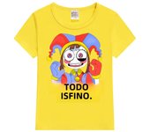 Cute Pomni T-Shirts Children The Amazing Digital Circus Short Sleeve Casual Fashion Printed Boys Girls Tops Spring Summer