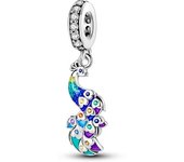 New 925 Sterling Silver Sunflower Lucky Four-Leaf Clover Clip Butterfly Charm Beaded Fit Original Bracelet DIY Jewelry Accessory