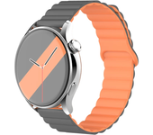 Magnetic loop For Samsung Galaxy watch 6 5 4 Classic 20MM 22mm Silicone bracelet Amazfit Bip 5/3 pro/Balance/GTS/GTR 4-3 strap
