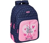 Mochila Doble Adapt.Carro Safta Paris 32X15X42Cm