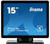 iiyama ProLite T1521MSC-B2 pantalla para PC 38,1 cm (15") 1024 x 768 Pixeles XGA LED Pantalla táctil Mesa Negro