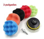 3/5/6/7 Inch Car Polishing Kit Polish Pad Car Polish Buffing Pad Abrasive Disc Sponge Foam Pads Polisher For Headlight Refurbish