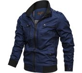 Men's Jacket Military Tactical Man Jackets Coat Zipper Cargo Jackets Stand Collar Outwear Cotton Windbreaker Tops 2022 New Brand