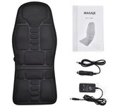 Electric Back Massager Infrared Full-Body Massage Chair Cushion Heating Vibrator Car Home Office Lumbar Neck Mattress Chair Mat