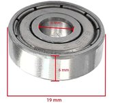 10/20/40Pcs Ball Bearings 608ZZ 687ZZ 623ZZ 626ZZ 688ZZ 625ZZ 685ZZ 607ZZ Deep Groove Miniature Bearings for Skateboard Scooter