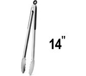 Pinza para alimentos de acero inoxidable de 9 pulgadas, pinza para barbacoa de 12 y 14 pulgadas, juego de tres piezas, pinza para pan multifuncional, pinza para filtro de aceite, pinza para alimentos