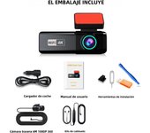Aprilboy 4K WIFI Dash Cam 2160P Car DVR Front and Rear Dual Lens Auto Car Camera with Night Vision G-Sensor 24H Parking Monitor