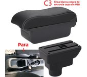 For Opel Corsa D Armrest For Opel Corsa Car Armrest box Curved Surface leather Car Storage Box Simple installation Interior