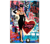 Modern Street Graffiti Wall Art Pop Parisian Woman HD Canvas Painting Poster and Prints Home Bedroom Living Room Decor