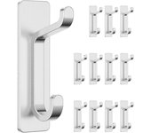 Ganchos adhesivos extra Fuertes, para Colgar hasta 6 kg, resistor de metal inoxidable en la Puerta de La Parada