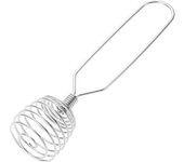 DESEOS Batidor de Mano de Acero Inoxidable, 17.5 cm - Mini Batidor de Alambre en Espiral para Mezclar y Batir, Ideal para Cocina y Repostería
