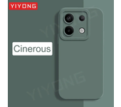 For Redmi Note13 Pro YIYONG Square Liquid Silicone Soft Cover For Xiaomi Redmi Note 13 12 14 Pro Plus 5G Xiomi Note12 Turbo Case
