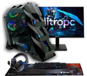 PC Gaming completo Nitropc Pack Nitro Plus v2 - AMD Ryzen 7 9800X3D, RTX 5080 16GB, RAM 32GB, M.2 2TB, Windows 11 - Monitor 27" 4K IPS, teclado, ratón, alfombrilla y auriculares