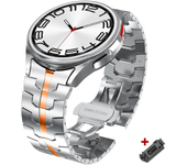 No Gaps Stainless Steel Strap for Samsung Galaxy Watch  7 6 5 4 40 44mm 6Classic 43/47mm Quick Metal Bracelet for 5Pro 45mm Band