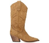 Bota Cowboy para Mujer - Modelo Tendencia con Bordado y Acolchado, Tacón Ancho - Vanessa Calzados