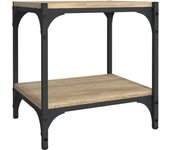 vidaXL Mueble para TV contrachapada acero 40x33x41 cm, Mueble de Salon, Mueble TV, Mueble TV salon, Mesa de TV, Mueble tele