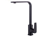 Grifo de cocina giratorio de 360 ° para fregadero de cocina negro