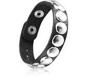 2024 New Cuff Wrap Gothic Wristband Bracelet Punk Rock Biker Wide Strap Pu Leather Bracelet Bangle Jewelry