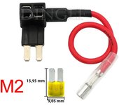 1Set 12V Mini Small Medium Size Car Fuse Holder Add-a-circuit TAP Adapter with ATM Blade Fuse Micro Mini 10A 5A 20A 25A 30A 40A