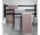 Estante de toalla de baño, estante de toalla montado en la pared, estante de toalla independiente, accesorio de baño, estante de toalla de baño sin perforación (50cm)