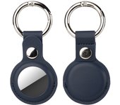 For Apple Airtags Keychain Case Cover Waterproof Key Chain Ring PU Anti-lost Luggage tag Accessories Key For Airtag Bumper Shell