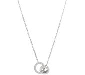 Collar de Mujer with Cadena de clavícula de Doble Anillo, material de aleación de Titanium que no se decolora, ajustado para Quier Gift Navideño.