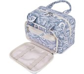 Bolsa de Maquillaje Organizador de Cosméticos para Mujeres y Niños Neceser (Gris Azul)