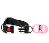 Collar reflectante para perro, ajustable con hebilla de liberación rápida, collar con chapa para perro, diferentes colores a elegir