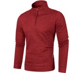Autum Men's Solid Color Sweatshirt New Oversize Half Zipper Pullover Warm Sweater Jogger Sport Tops