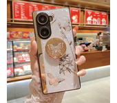 Luxury Butterfly Phone Case for Huawei Honor 100 90 80 70 60 50 X50 X40 X30 Magic 6 5 4 Mate 60 Pro Plus Woman Ring Stand Cover