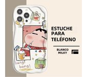 Anime Shinchan Cute Phone Case for Apple iPhone 15 Pro Max 13 14 Plus 12 Mini 11 Pro XR 8 SE 7 XS MAX Cover