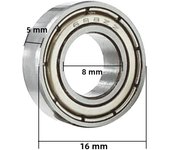 10/20/40Pcs Ball Bearings 608ZZ 687ZZ 623ZZ 626ZZ 688ZZ 625ZZ 685ZZ 607ZZ Deep Groove Miniature Bearings for Skateboard Scooter