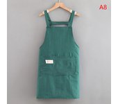 Oil Proof Kitchen Hanging Neck Cooking Sleeveless Apron Fashion Waiter Restaurant Server Workwear Breathable Catering Apron