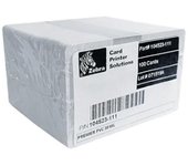 ZEBRA. 100 tarjetas blancas de PVC para impresoras