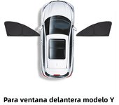 For Tesla Model 3 Model Y 16-23 Car Side Window Sunshade Sun Visor Front Rear Windshield Privacy Window Shield Screen accessory
