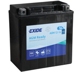 Batería Exide AGM12-16 Moto 12V Agm Ready. Tecnología AGM. 12V - 16Ah/170A (EN) (150x90x160mm)