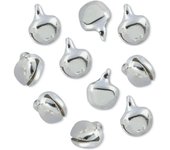 Cascabeles Plata Mini 6mm x100 | Complemento Ideal para Packaging Creativo y Original. Perfectos para Detalles, Manualidades y Regalos.