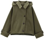 TRAF Hooded Women's Trench Coat Long Sleeve Women's Windbreaker New in Coats and Jackets for Women Winter Coats Woman 2024
