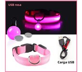Usb Charging Glowing Dog Collar With Pendant Detachable Luxury Led Light Bright For Small Dogs Cat Night Safety Collar Wholesale