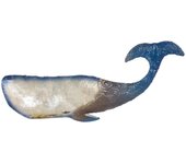 Signes Grimalt ORIGEN Home Decor Adorno De Pared Ballena Apliques Metal Plateado 18x45x2cm 32587