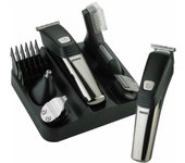 Afeitadora eléctrica Tijeras eléctricas para barba para hombres, juego de recortadoras para barba y bigote 6 en 1 LK-800 maquinilla de afeitar multifunción Máquina cortapelos eléctrica para hombre