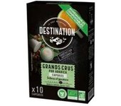 Destination Cafe Pur Arabica Grands Crus 10Capsulas Cafe Bio